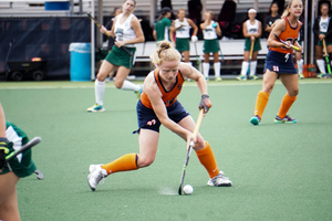 Elaine Carey helped spark Syracuse's offense, finishing with two goals in the team's 3-0 win.